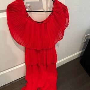 Just Me Vibrant Red Dress